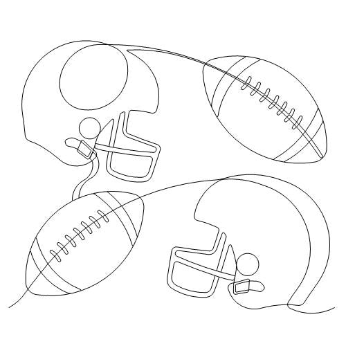 Footballs and Helmets (AB)